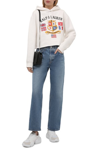 Комбинированные кроссовки VERSACE JEANS COUTURE, арт. 71VA3SU3-F0ND0 GRAVITY DIS. SU3 SUEDE/ZP019, фото 2