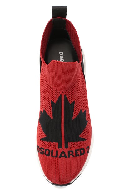 Текстильные кроссовки DSQUARED2 красного цвета по цене 36750 руб., арт. 64917/T.TEJA+F0GL+D2/36-41, фото 4 Текстильные кроссовки DSQUARED2, арт. 64917/T.TEJA+F0GL+D2/36-41, фото 4