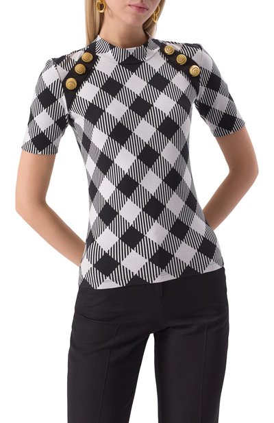 Хлопковый топ BALMAIN, арт. DF0EF091/JJ36, фото 3