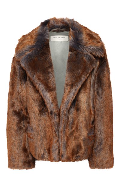 Женская шуба из экомеха DRIES VAN NOTEN, арт. 192-10532-8130