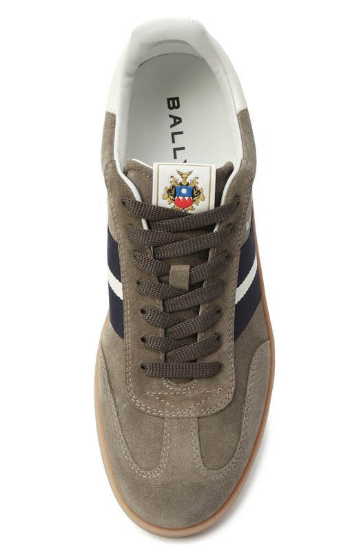 Замшевые кеды Retro Crest Bally MSK0F7/SU005 Хаки  MSK0F7/SU005 Фото 6