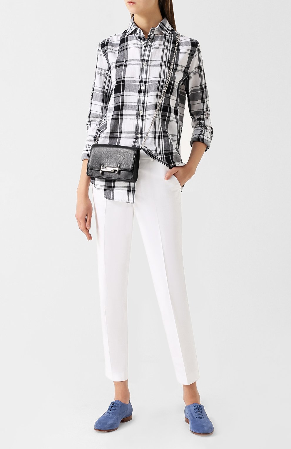 Блуза прямого кроя в клетку POLO RALPH LAUREN, арт. V33/XZ867/XY867, фото 2