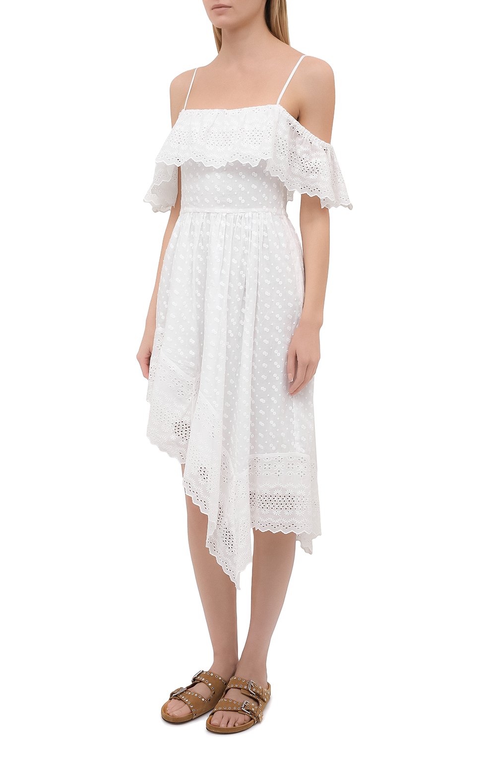 Хлопковое платье ISABEL MARANT ETOILE, арт. R01864-21P032E/TIM0RIA, фото 3