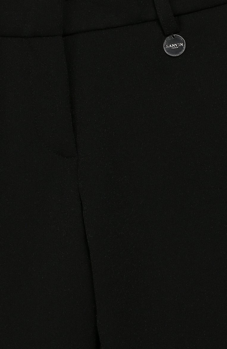 Детские брюки LANVIN черного цвета, арт. 4L6600/LC220/10-14 | Фото 3 (Статус проверки: Проверена категория; Материал внешний: Вискоза, Синтетический материал; Девочки Кросс-КТ: Брюки-одежда; Материал сплава: Проставлено; Нос: Не проставлено; Ювелирные украшения: Назначено; Ростовка одежда: 10 - 11 лет | 140 - 146см)