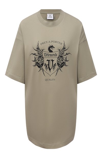 Женская хлопковая футболка VETEMENTS, арт. UA52TR480G 1610/W