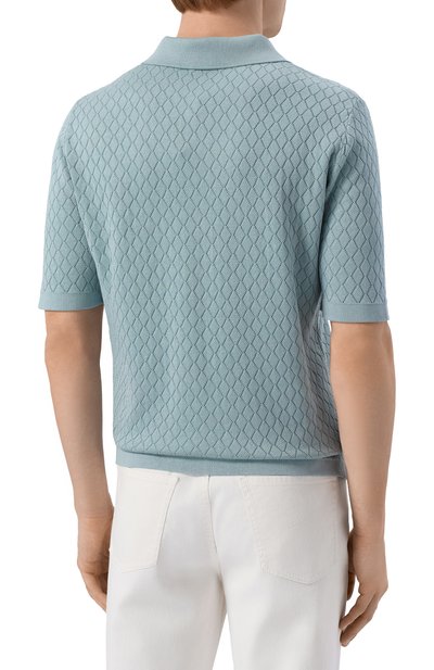 Поло из шелка и хлопка MVST, арт. M26.2PM.K127/Y205 R0MBI 3D, фото 4