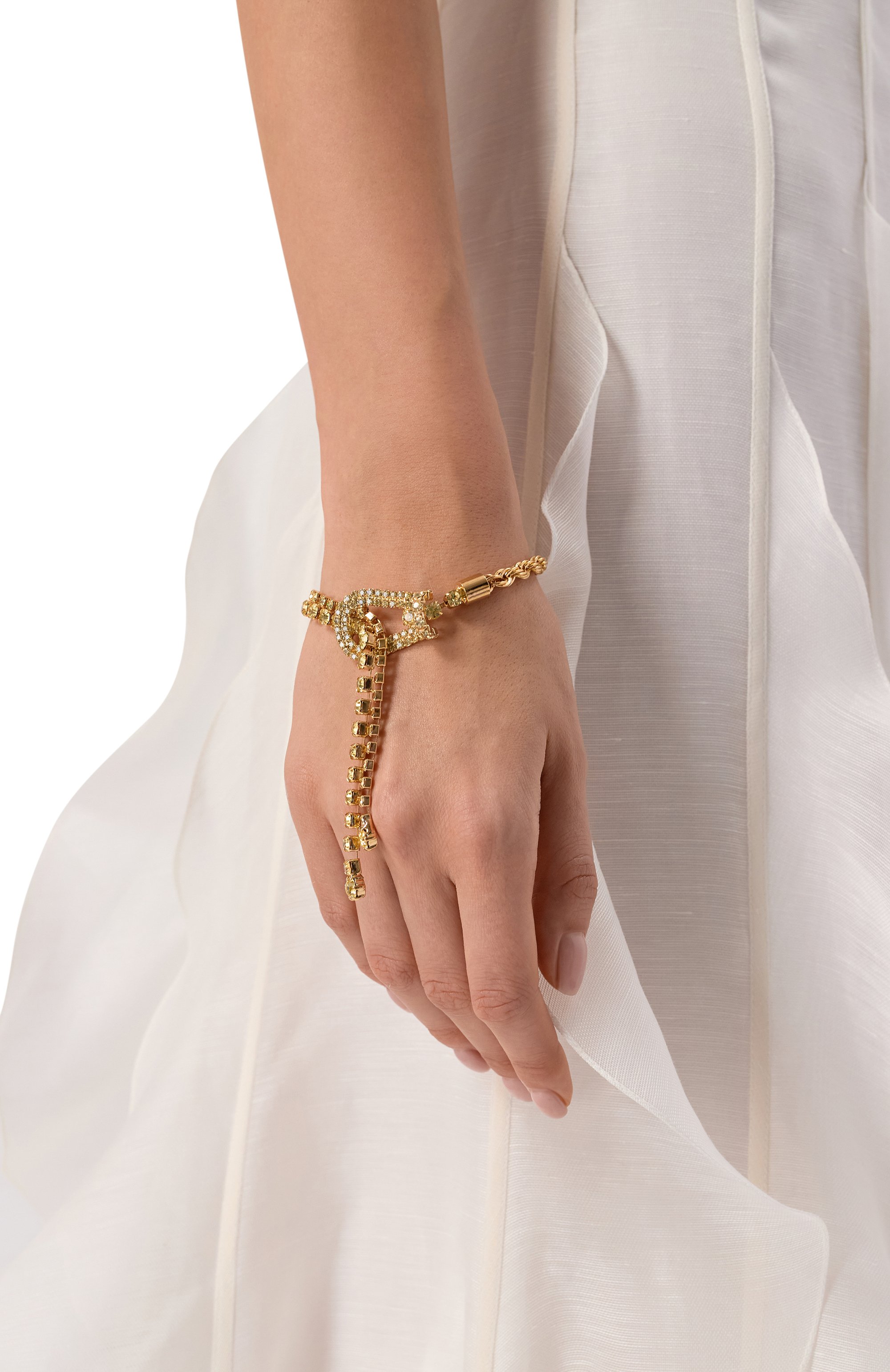 Браслет CRYSTALLINE JEWELLERY желтого цвета по цене 13640 руб., арт. 487X, фото 2 Браслет CRYSTALLINE JEWELLERY, арт. 487X, фото 2