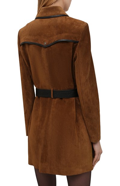 Замшевое платье SAINT LAURENT, арт. 661328/YC2VV, фото 4