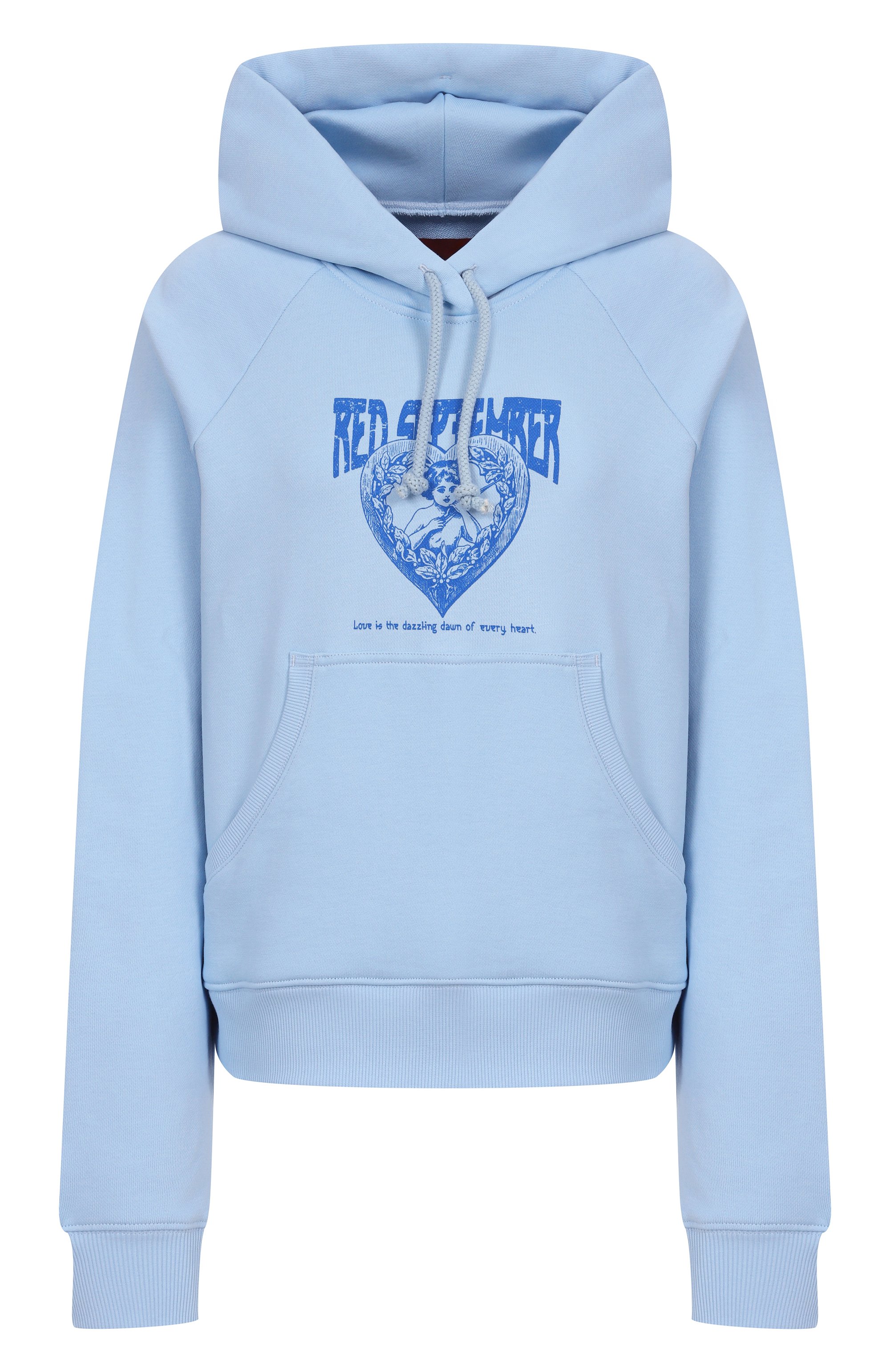 Хлопковое худи RED SEPTEMBER голубого цвета по цене 17000 руб., арт. 225.02.HDY32.43, фото 1 Хлопковое худи RED SEPTEMBER, арт. 225.02.HDY32.43, фото 1