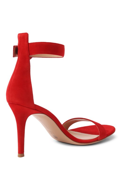 Замшевые босоножки Portofino 85 Gianvito Rossi G60953.85RIC.CAMTABS Красный  G60953.85RIC.CAMTABS Фото 5