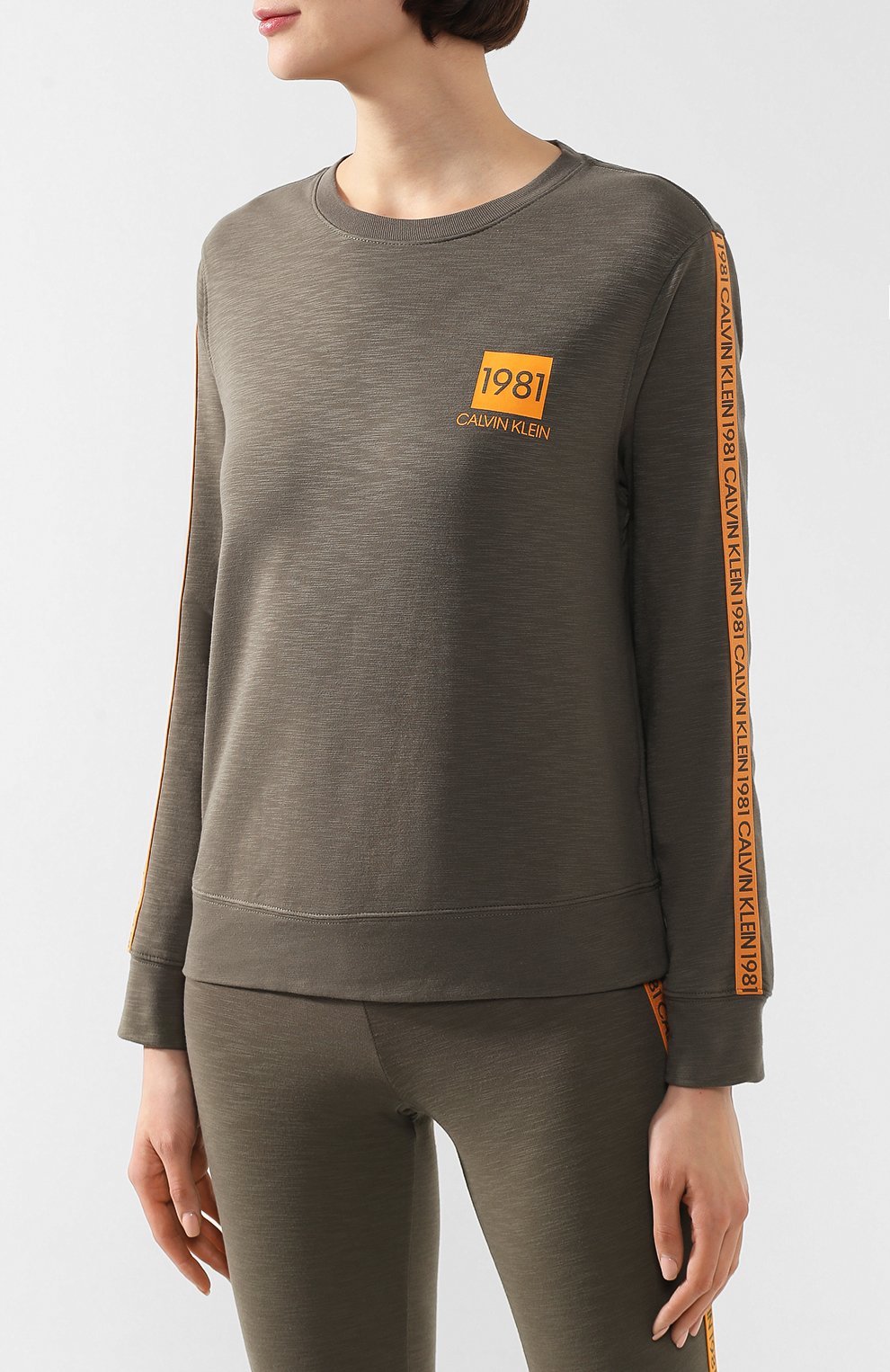 Хлопковый свитшот CALVIN KLEIN, арт. QS6320E, фото 3