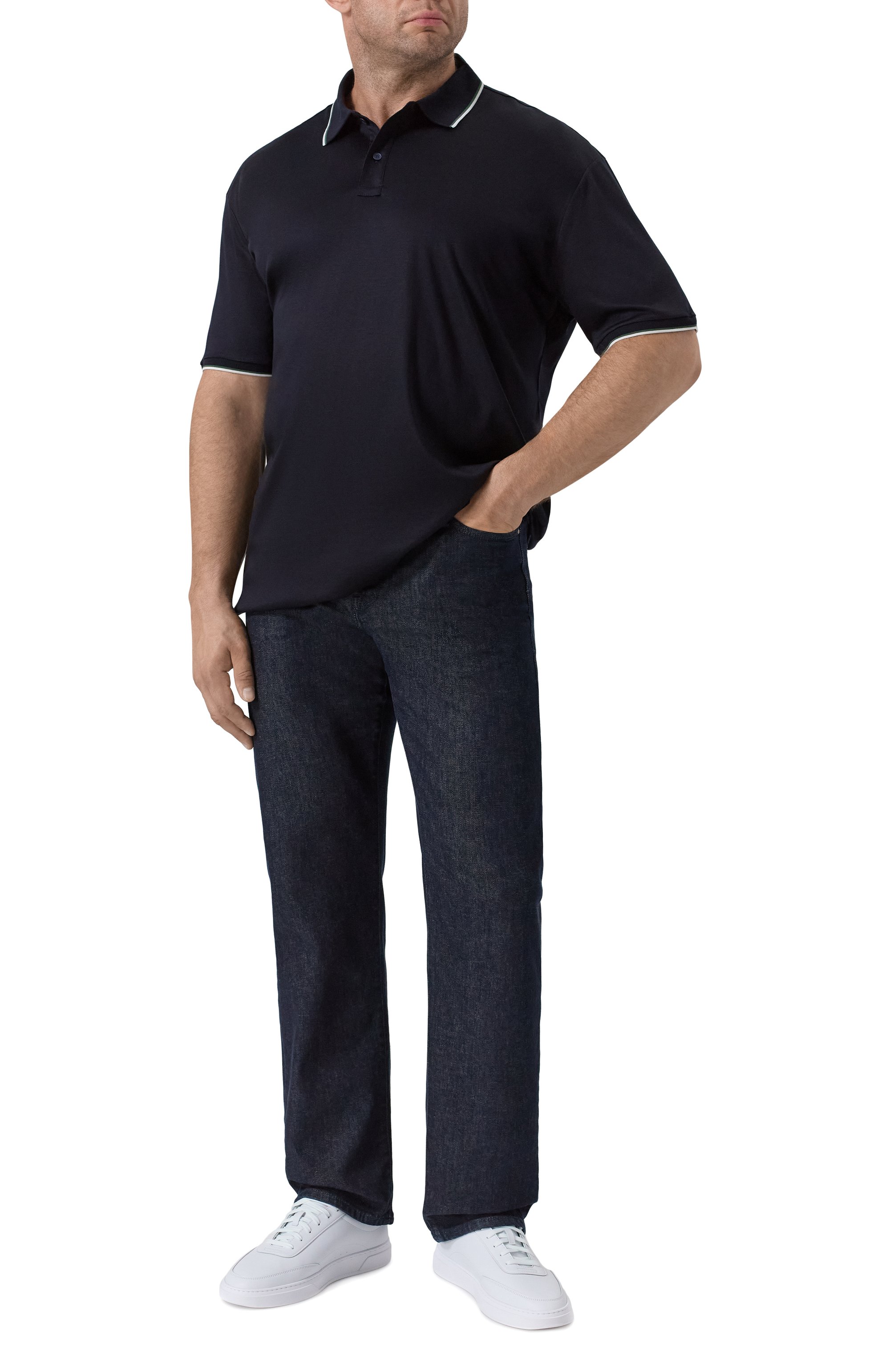 Поло из хлопка и лиоцелла PAUL&SHARK, арт. 15311711/3XL-6XL, фото 2