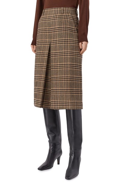 Кюлоты из шелка и кашемира SAINT LAURENT, арт. 831073/Y3J67, фото 3