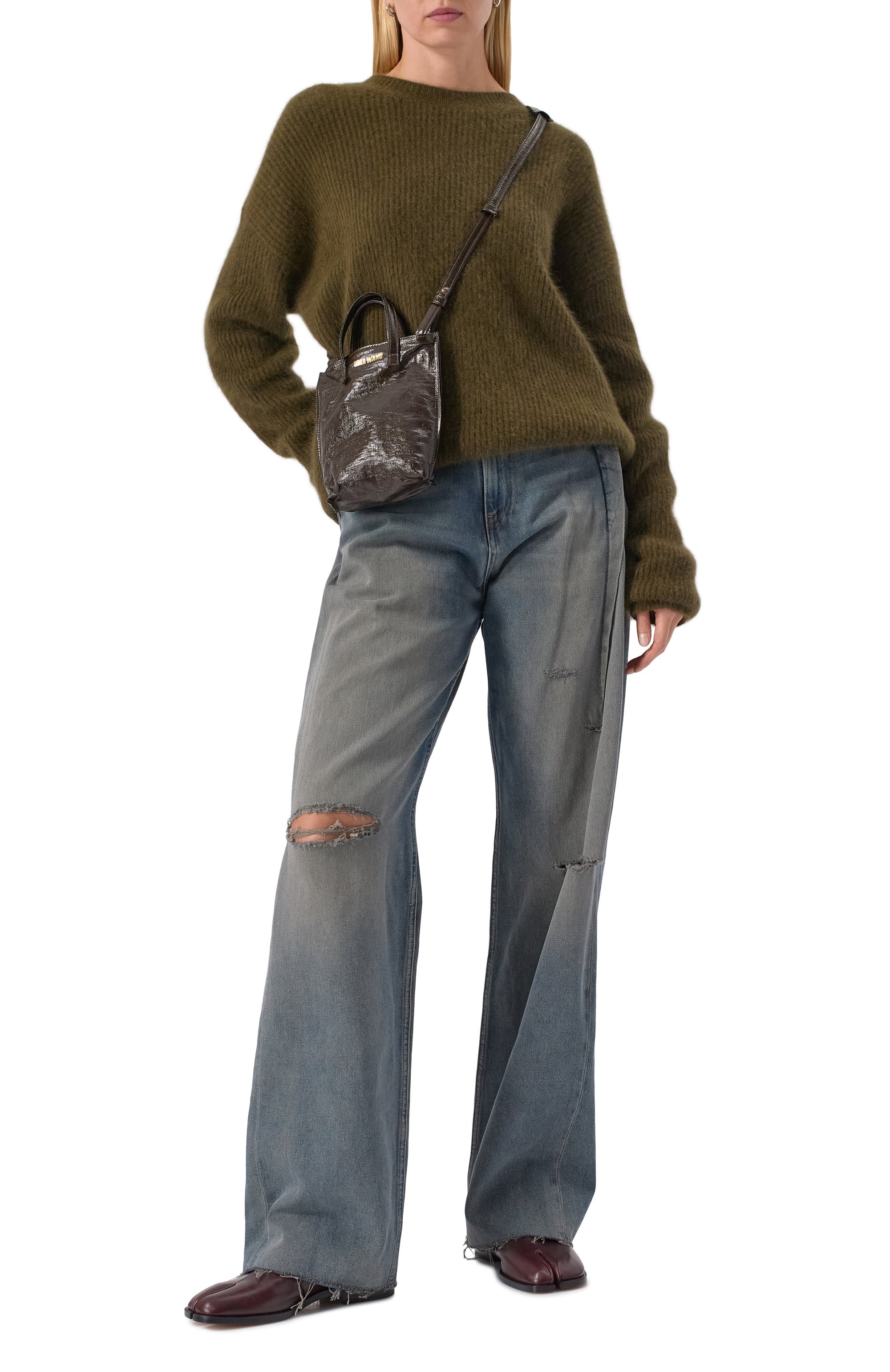 Сумка UMA WANG темно-коричневого цвета по цене 39950 руб., арт. UB0061, фото 7 Сумка UMA WANG, арт. UB0061, фото 7