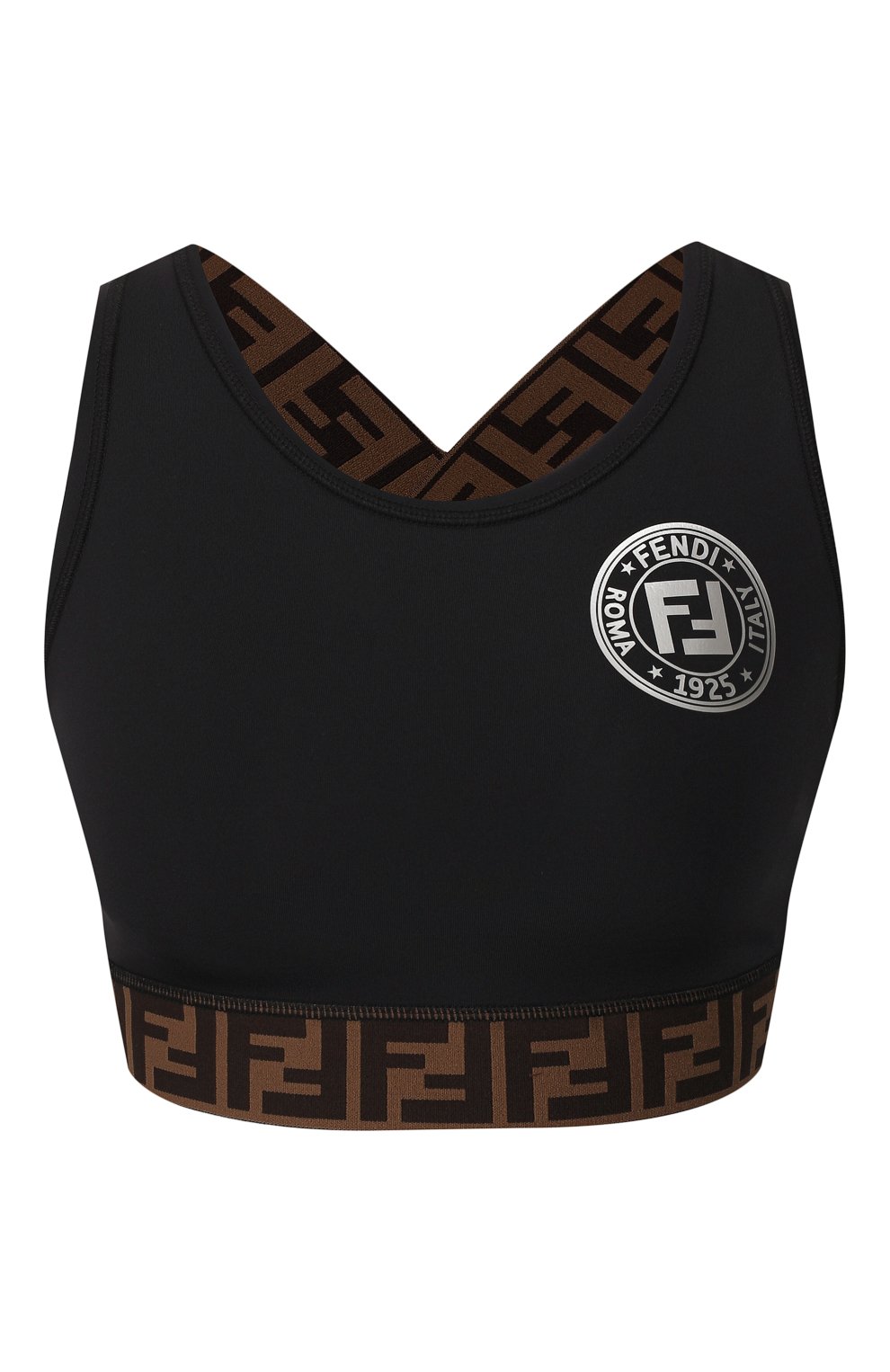 Топ FENDI черного цвета по цене 29950 руб., арт. FAF119 AB4A, фото 1 Топ FENDI, арт. FAF119 AB4A, фото 1