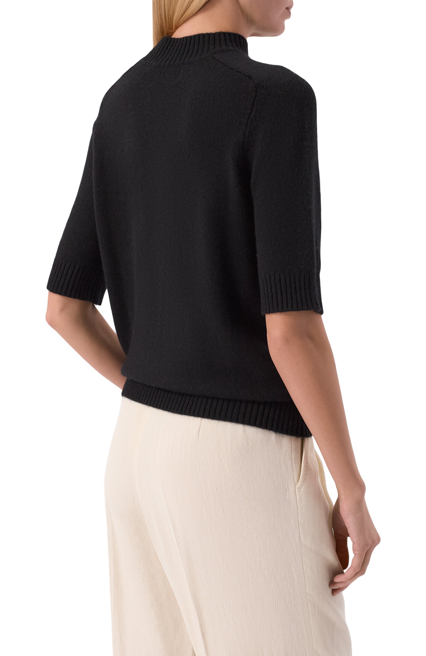 Кашемировая водолазка LOULOU DE SAISON черного цвета по цене 39850 руб., арт. RUTH, фото 4 Кашемировая водолазка LOULOU DE SAISON, арт. RUTH, фото 4