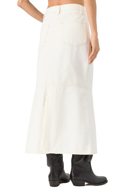 Джинсовая юбка FRAME DENIM белого цвета по цене 43950 руб., арт. WP25DSK003, фото 4 Джинсовая юбка FRAME DENIM, арт. WP25DSK003, фото 4