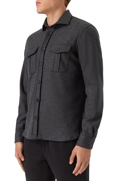 Рубашка из шерсти и кашемира ANDREA CAMPAGNA, арт. CAMLMIL/WCFELT, фото 3