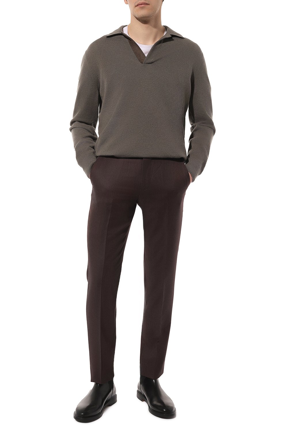 Шерстяные брюки ZEGNA, арт. 611F23A6/75TB12, фото 2