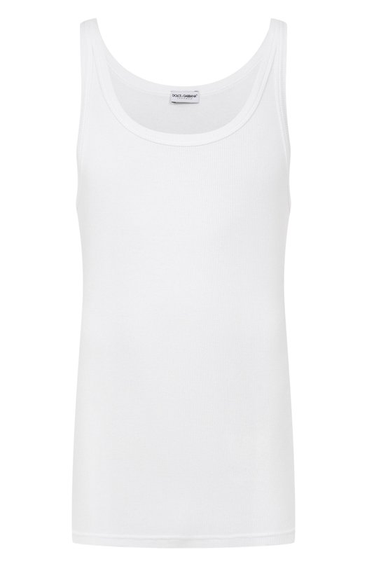 Хлопковая майка Dolce & Gabbana M8C19J/0NN96 Белый M8C19J/0NN96