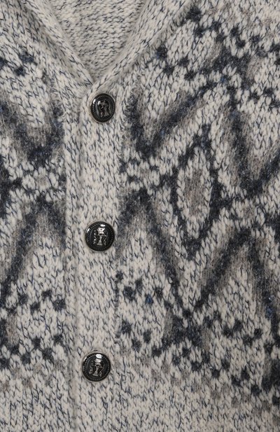 Кардиган из шерсти и шелка BRUNELLO CUCINELLI, арт. BRIM51306B, фото 3