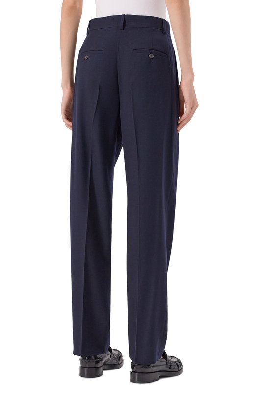 Шерстяные брюки Max Mara NEMB0 Синий  NEMB0 Фото 4