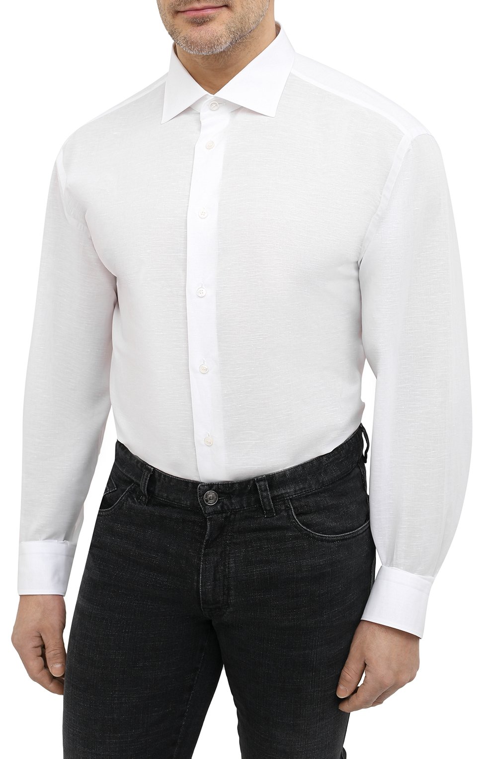 Сорочка из хлопка и льна BRIONI, арт. RCL400/P708Y, фото 3