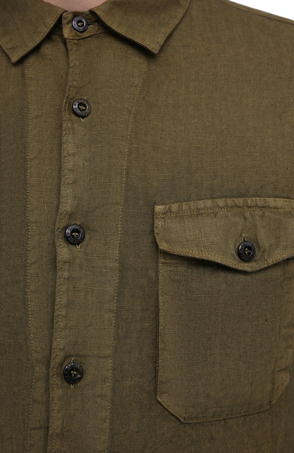 Льняная рубашка STONE ISLAND, арт. 741512001, фото 5