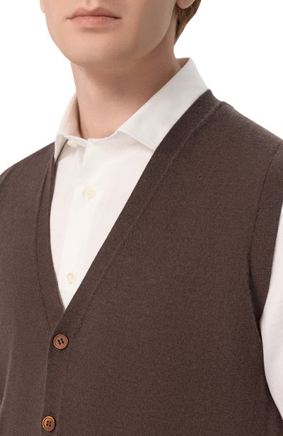 Жилет из кашемира и шелка CORNELIANI, арт. 28M536/2A25129, фото 5