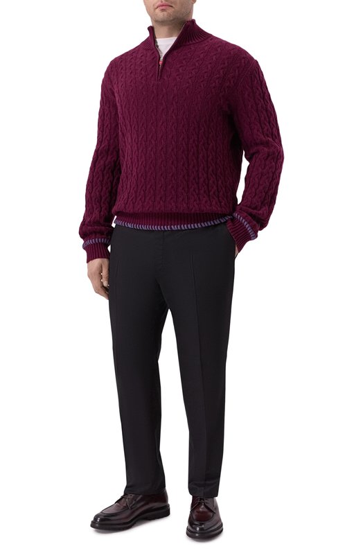 Кашемировый свитер Kiton UMK074803 Бордовый  UMK074803 Фото 2