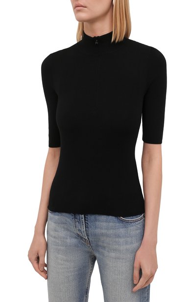 Шерстяной пуловер VALENTINO черного цвета по цене 115500 руб., арт. WB3KC25J6MV, фото 3 Шерстяной пуловер VALENTINO, арт. WB3KC25J6MV, фото 3