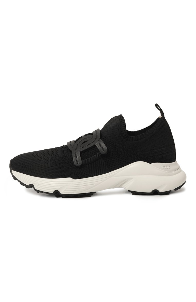 Женские текстильные кроссовки TOD’S черного цвета, арт. XXW54C0EM60Q6L | Фото 4 (Подошва: Платформа; Материал внешний: Текстиль; Материал внутренний: Текстиль; Стили: Кэжуэл; Кросс-КТ: Низкие; Материал утеплителя: Без утеплителя)