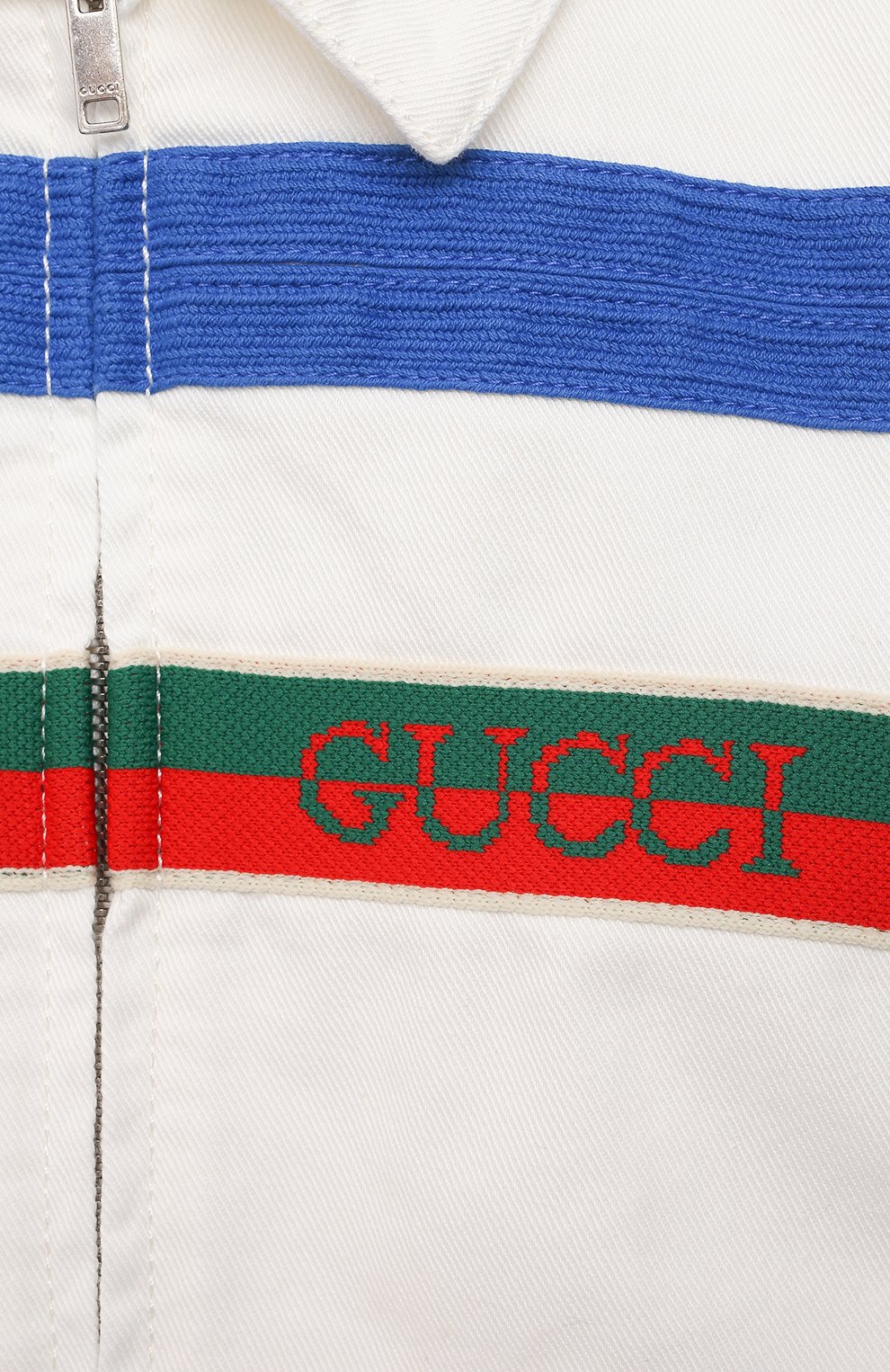 Хлопковый бомбер GUCCI белого цвета по цене 61850 руб., арт. 638156/XDBJL, фото 3 Хлопковый бомбер GUCCI, арт. 638156/XDBJL, фото 3