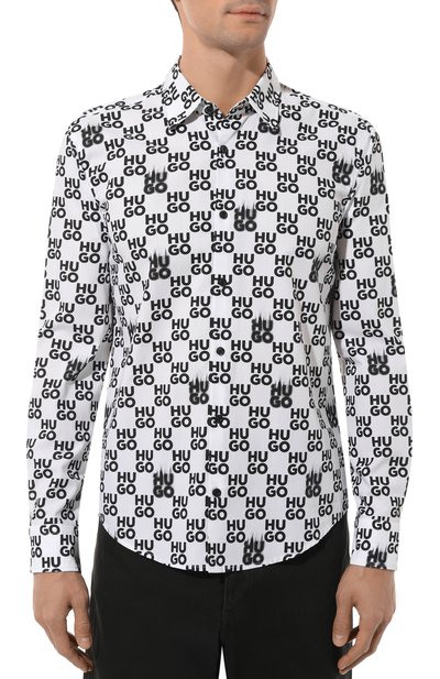 Хлопковая рубашка HUGO, арт. 50534257, фото 3