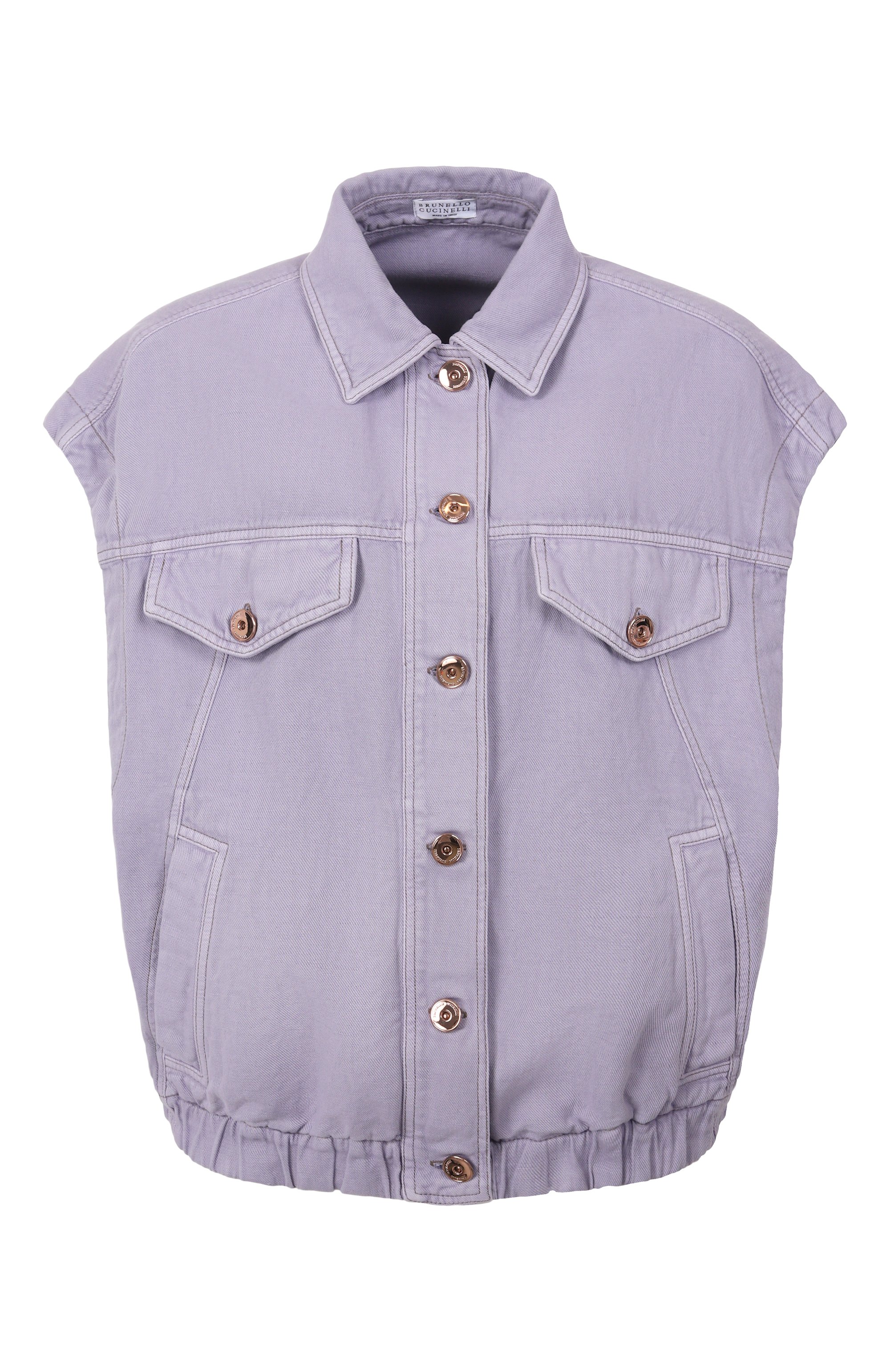 Жилет из хлопка и льна BRUNELLO CUCINELLI, арт. ML996FX706, фото 1