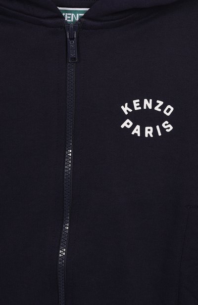 Хлопковая толстовка KENZO темно-синего цвета по цене 19450 руб., арт. K61190, фото 3 Хлопковая толстовка KENZO, арт. K61190, фото 3