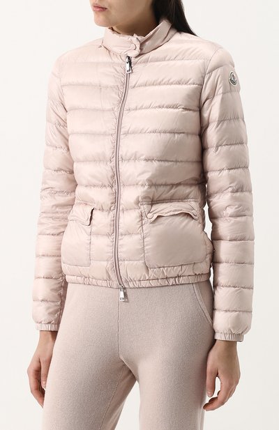Стеганый пуховик с воротником-стойкой MONCLER светло-розового цвета по цене 47100 руб., арт. D1-093-45379-99-53048, фото 3 Стеганый пуховик с воротником-стойкой MONCLER, арт. D1-093-45379-99-53048, фото 3
