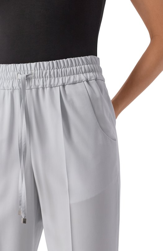 Шерстяные брюки Kiton D37102K0102473 Голубой  D37102K0102473 Фото 5