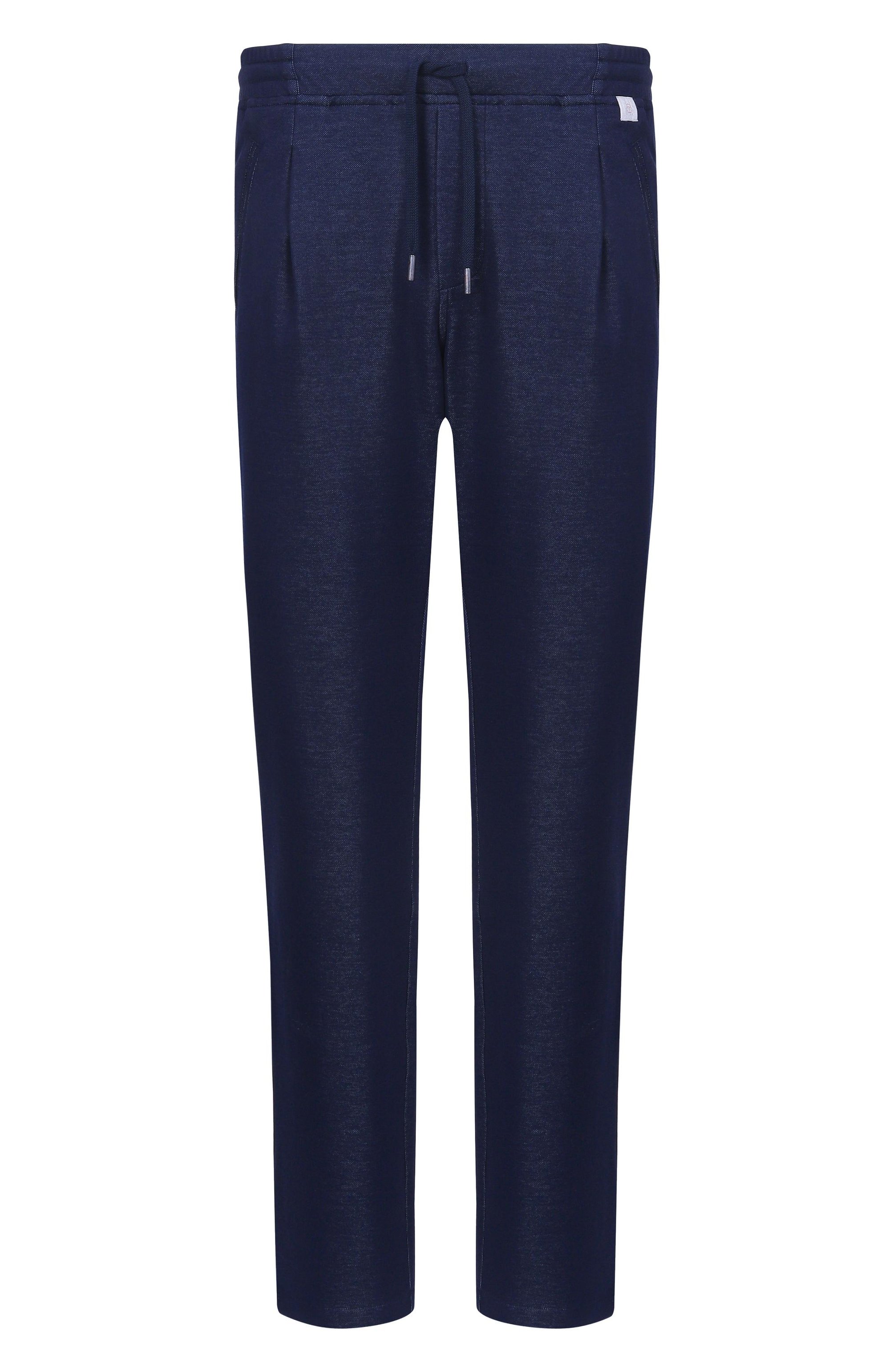 Хлопковые брюки CAPOBIANCO темно-синего цвета по цене 67200 руб., арт. 20M706.BL00._001, фото 1 Хлопковые брюки CAPOBIANCO, арт. 20M706.BL00._001, фото 1