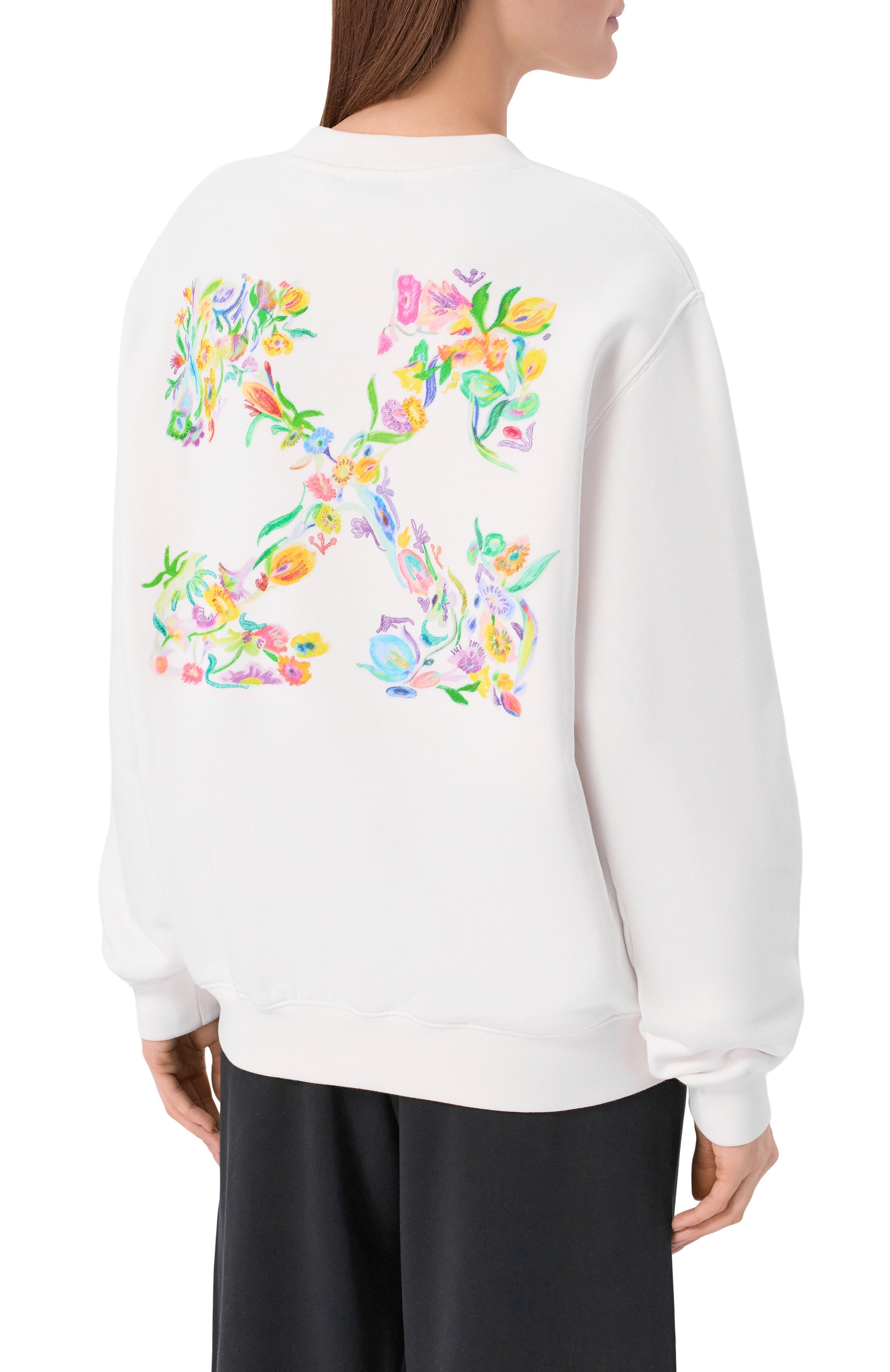 Хлопковый свитшот OFF-WHITE, арт. 0WBA055S26FLE002, фото 4