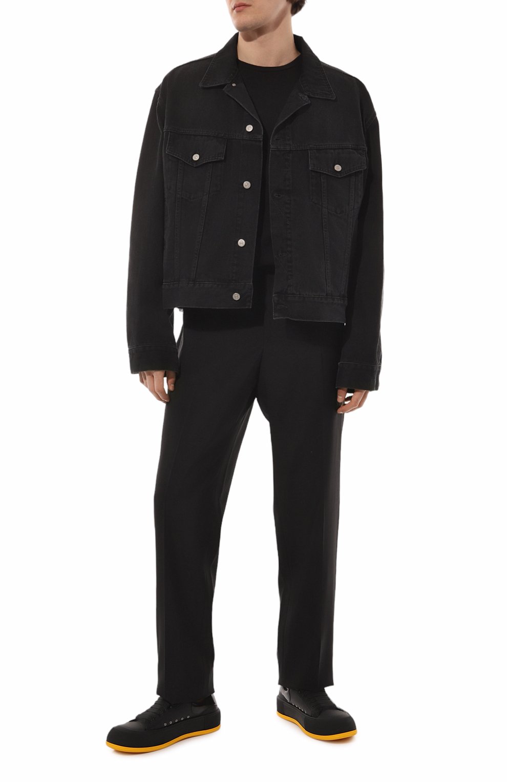 Кожаные кеды deck plimsoll ALEXANDER MCQUEEN, арт. 705201/WICEB, фото 2