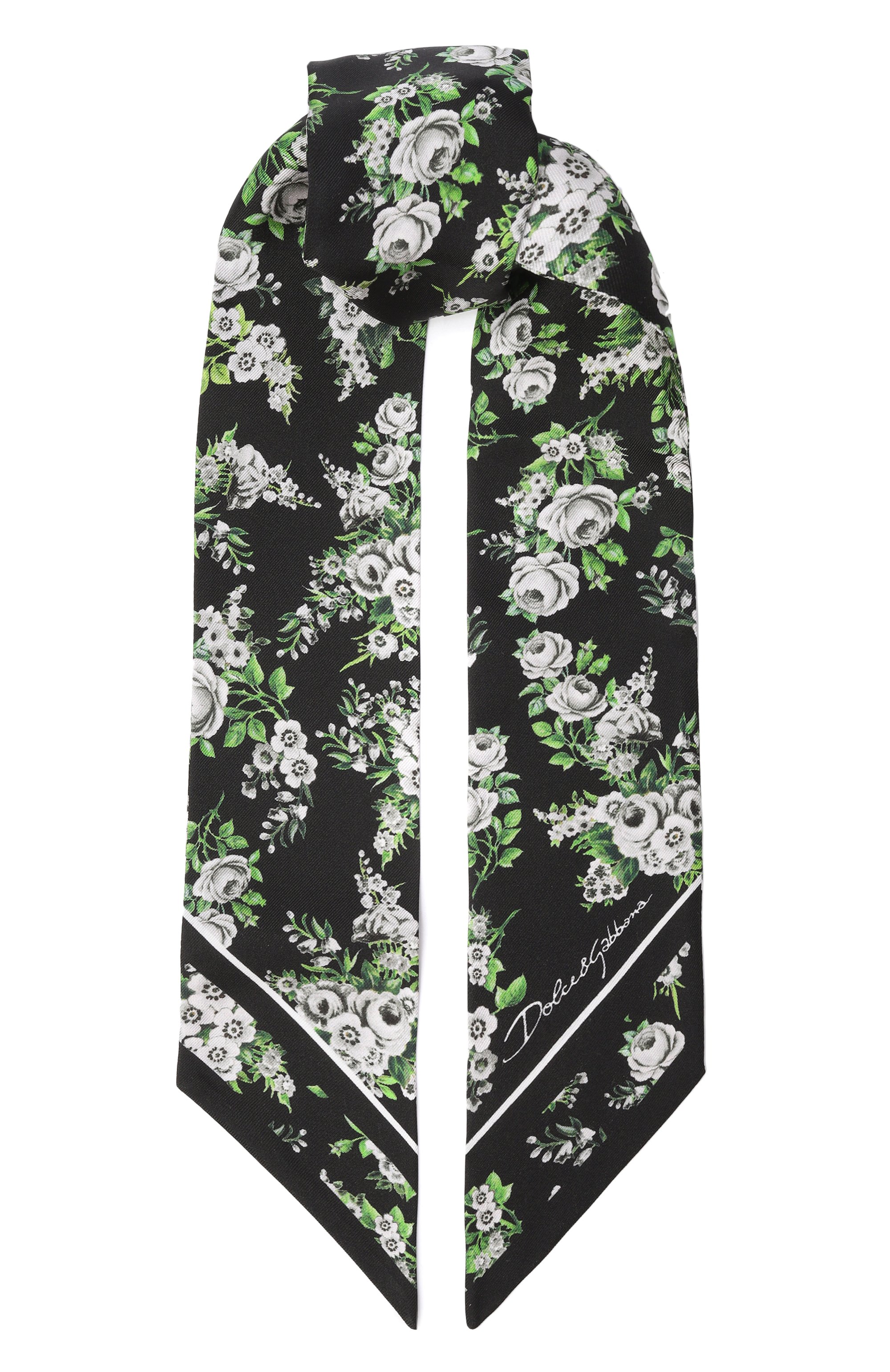 Шелковый шарф-твилли DOLCE & GABBANA, арт. FS215A/GDDUH, фото 1