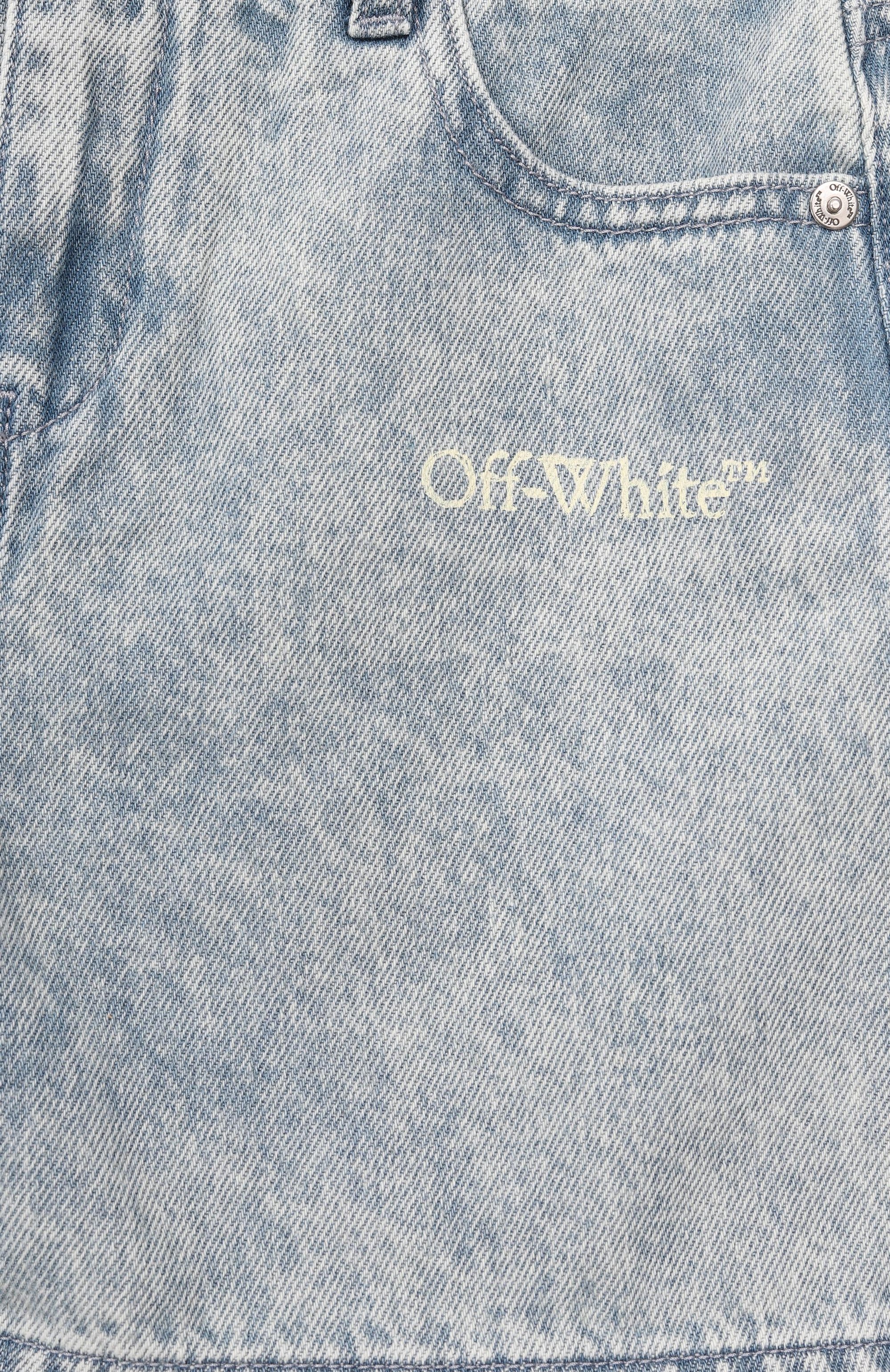 Джинсовые шорты OFF-WHITE, арт. 0GYC004S26DEN001_001, фото 3