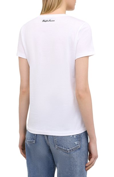 Хлопковая футболка RALPH LAUREN, арт. 290819495, фото 4