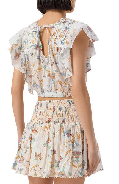 Хлопковый топ POUPETTE ST BARTH, арт. WKKS25DK, фото 4