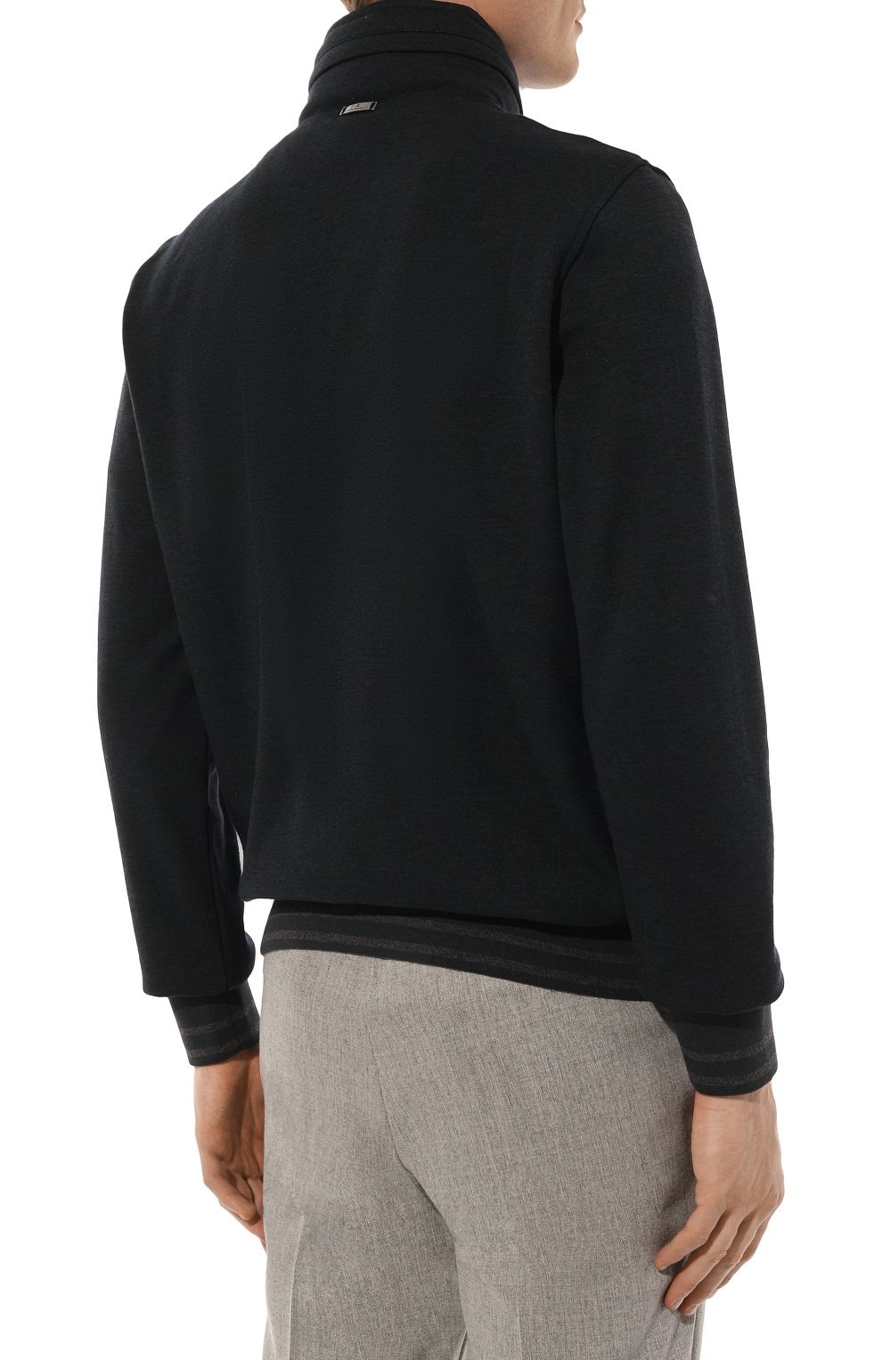 Толстовка из шерсти и хлопка CAPOBIANCO, арт. 17M406.PL00., фото 4