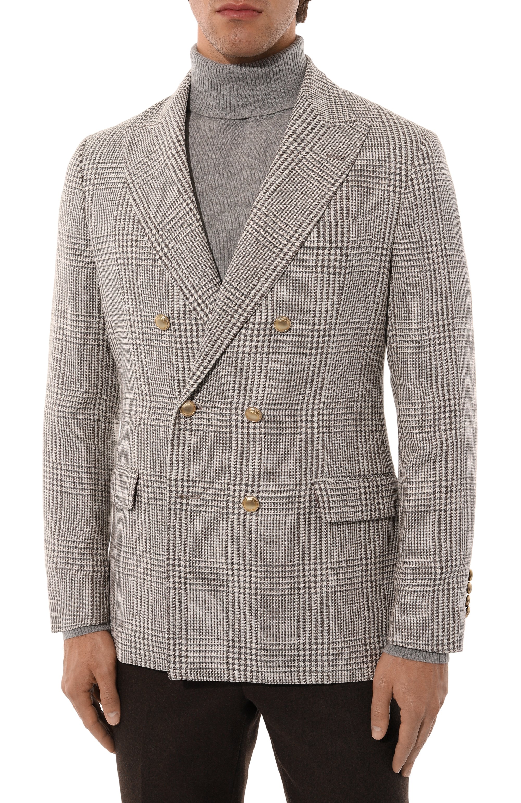 Пиджак изо льна и шерсти BRUNELLO CUCINELLI, арт. MG4977BPDE, фото 4