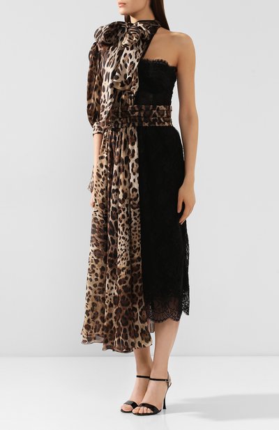 Платье DOLCE & GABBANA леопардового цвета по цене 542500 руб., арт. F6G7AT/GDR72, фото 3 Платье DOLCE & GABBANA, арт. F6G7AT/GDR72, фото 3