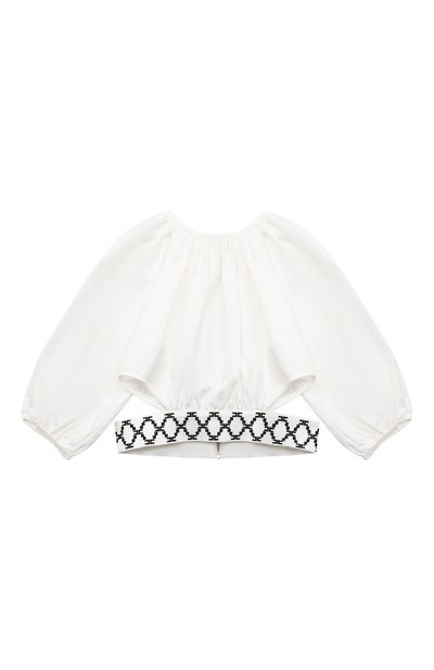 Хлопковая блузка ELISABETTA FRANCHI LA MIA BAMBINA, арт. EFCA173/CA248/BE016/10A-12A+, фото 1