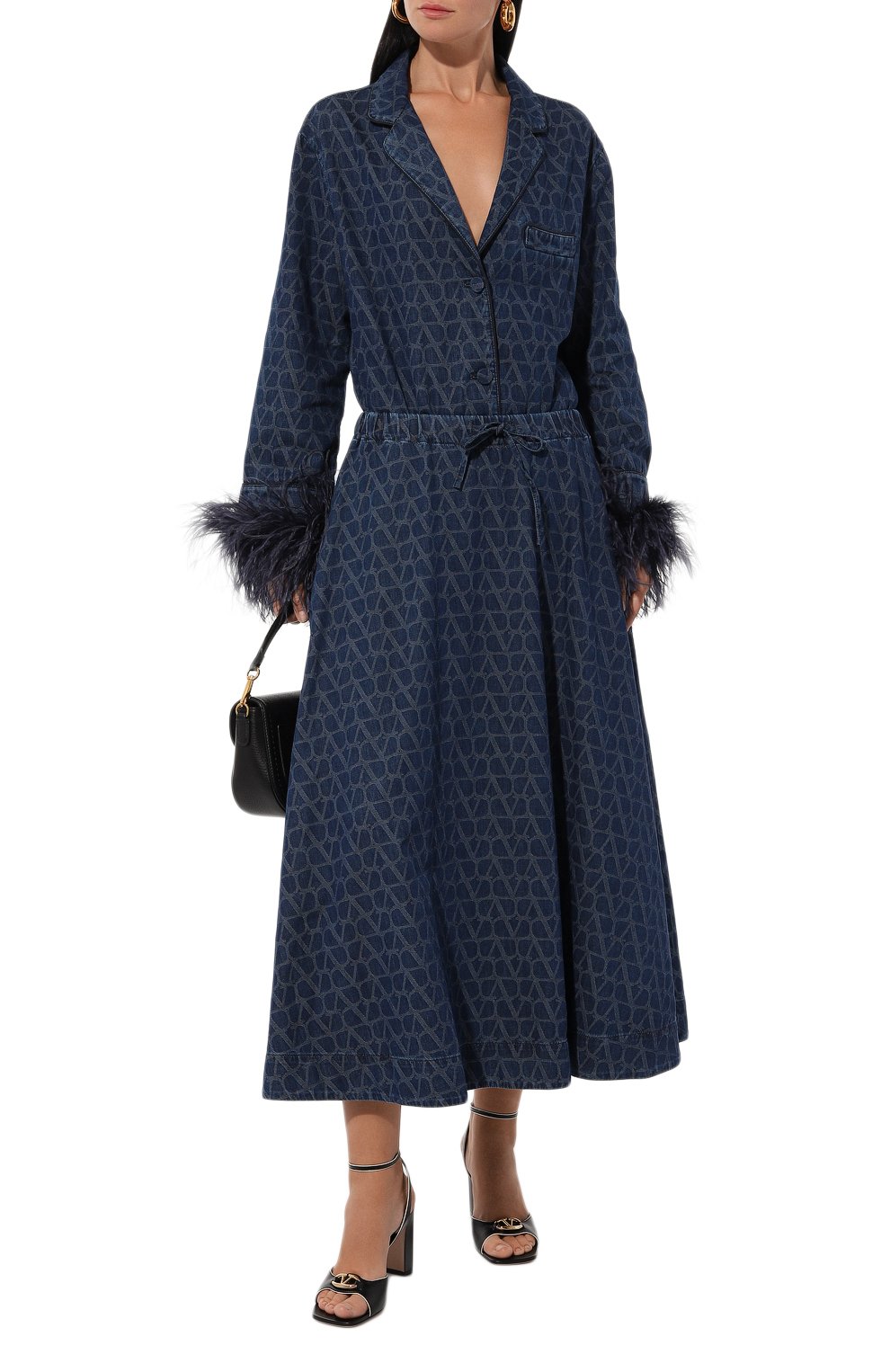 Джинсовая юбка VALENTINO, арт. 5B3DD17V8M9, фото 2